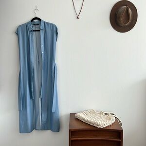 Zara basic button down shirt dress